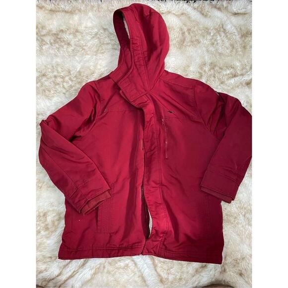 Hollister red hooded zip front jacket | Sz XL - Picture 2 of 6
